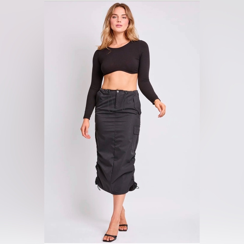 Women's Midi Cargo Parachute Skirt Sz 11